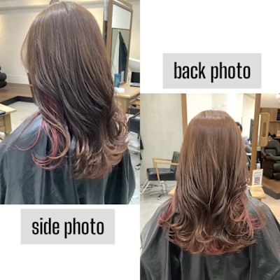 お客様スタイル インナーカラー