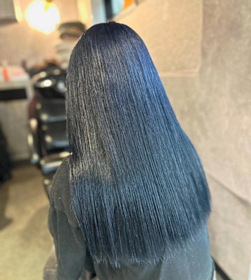 《Hina》ブルーグレー/ブリーチカラー