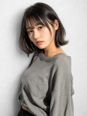 【feliceMICHI山口智也】ダークアッシュ 外ハネボブ