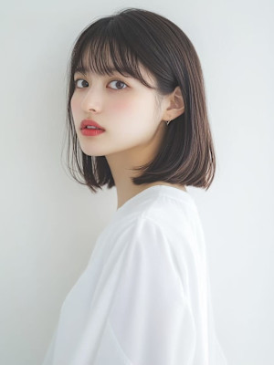 【feliceMICHI山口智也】ボブ 顔周りカット 透明感