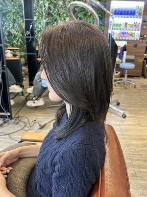 マロングレージュ×レイヤーカット