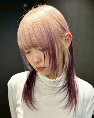 ルーツカラー　デザインカラー　ハイトーン　表参道/原宿