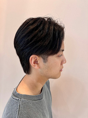 毛流れセンターパート