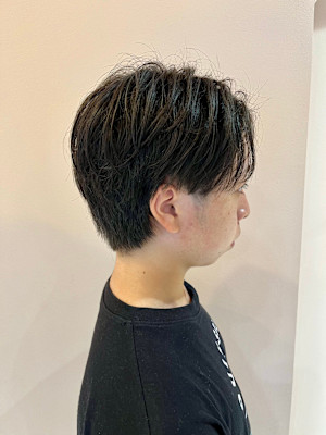 毛流れセンターパート