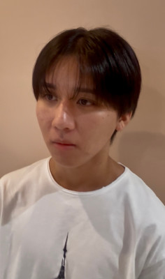 メンズシースルーマッシュ