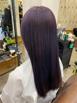 髪質改善/縮毛矯正/酸性ストレート/バイオレットグレージュ