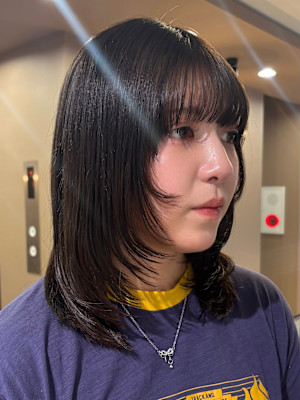 韓国風レイヤーカット/レイヤーカット/顔周りレイヤー