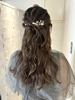 『Nanaka』お呼ばれハーフアップ/ヘアアレンジ