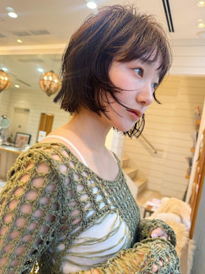 渋谷/チェリーブラウン/ホワイトグレージュ/デジタルパーマ