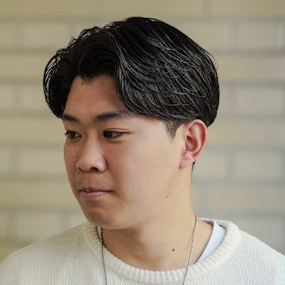 メンズ センターパート