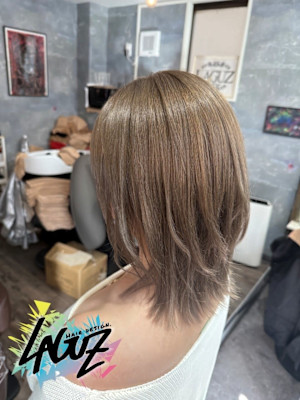 ミルクベージュ×うる艶質感の髪質改善♪ 茅ヶ崎ヘアアレンジ