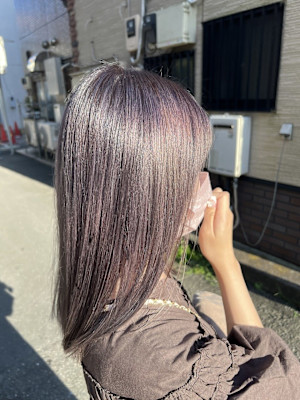 透明感ピンクラベンダーカラー