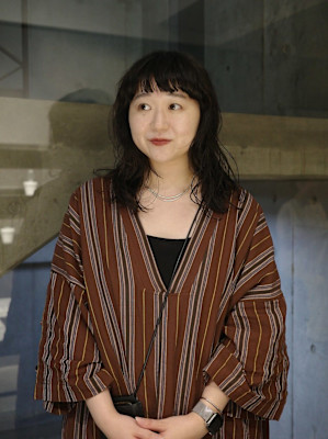 【田中結】ミディアム　ニュアンスパーマ