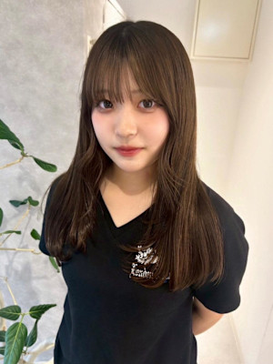 （nanaka）顔周りナチュラルレイヤー/ブラウンベージュ