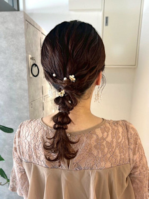 （nanaka）結婚式ヘアセット/編みおろし