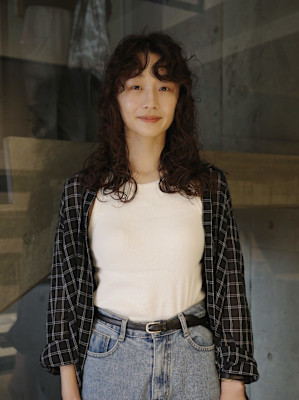 【田中結】ミディアム　クリープパーマ