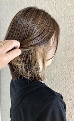 インナーカラー/細メッシュで夏カラー