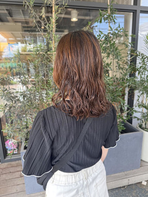 デジタルパーマ/ミディアムスタイル