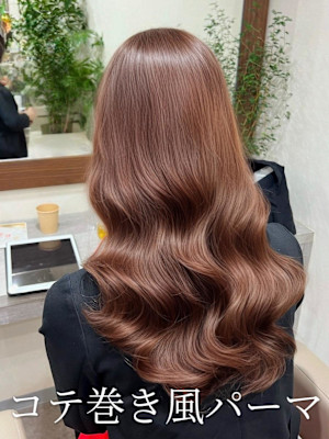 #韓国風パーマ#コテ巻き風パーマ #パーマロング#韓国へア