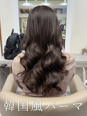 韓国風パーマ/コテ巻き/デジタルパーマ/レイヤー