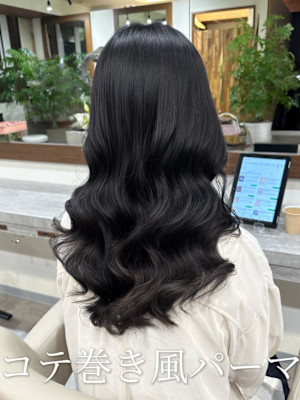 韓国風パーマ/コテ巻き風パーマ/デジタルパーマ/レイヤー