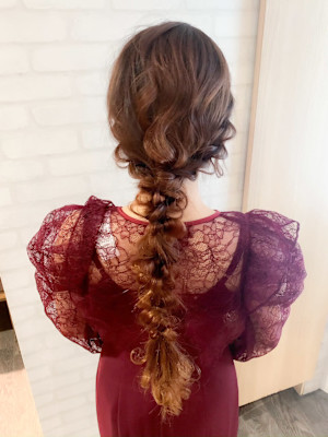 お呼ばれ☆編み下ろしアレンジ