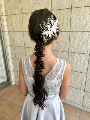 【Nanaka】キッズお呼ばれヘアセット♪/編みおろし