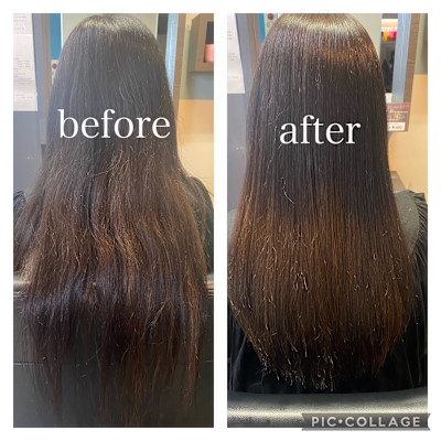 髪質改善　酸性ストレート　艶感　美髪