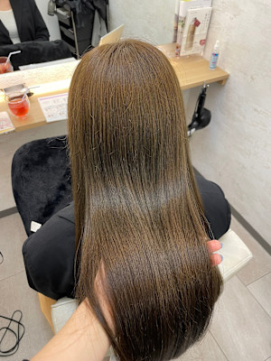 縮毛×オリーブベージュ