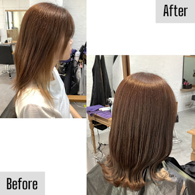 お客様スタイル インナーカラー