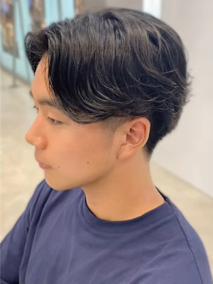 銀座メンズパーマ波巻きシャドウパーマツイストスパイラル無造作