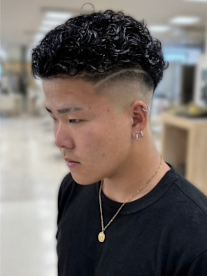 銀座メンズパーマ波巻きシャドウパーマツイストスパイラル無造作