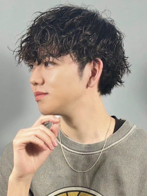 シャドウパーマスタイル