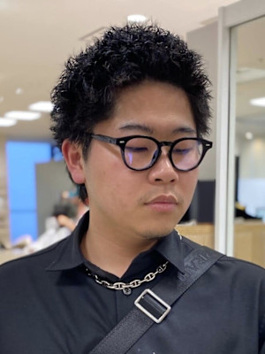 銀座メンズパーマ波巻きシャドウパーマツイストスパイラル無造作