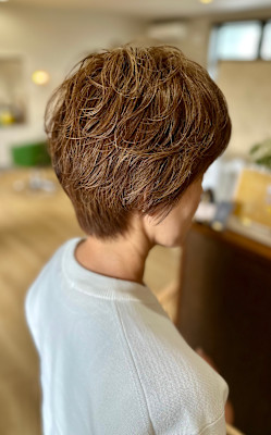 ショート×パーマ