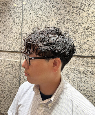 銀座　理容室　ビジネスパーマ　ナチュラルパーマ
