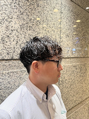 銀座　理容室　ビジネスパーマ　ナチュラルパーマ