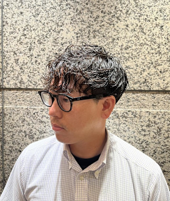 銀座　理容室　ビジネスパーマ　ナチュラルパーマ