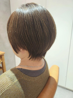 ショート　オリーブグレー