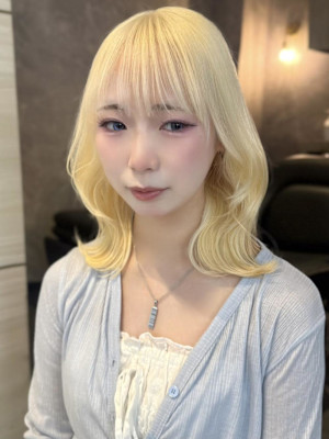 《巴結生》ブロンド/ホワイトブロンド/大宮