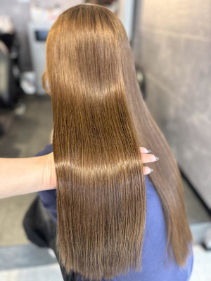 《鈴木茉奈》オリーブベージュ/ブリーチなし/艶髪