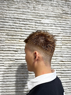 夏メンズツーブロック◎爽やか束感ショート刈上げ