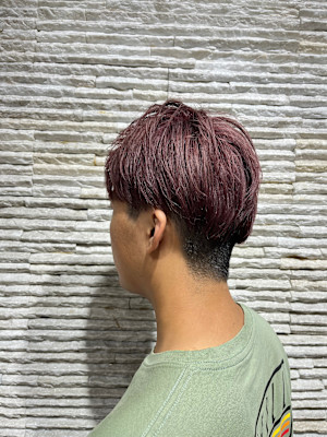 メンズパーマツイストスパイラル×韓国風マッシュ束感