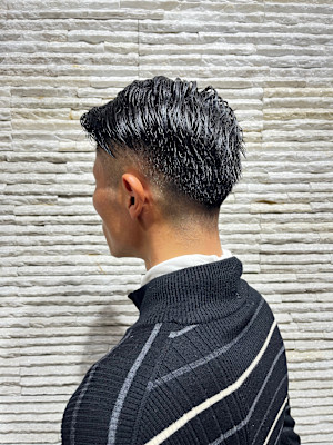 夏メンズツーブロック◎爽やか束感ショート刈上げ