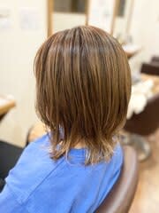 30代40代50代/外ハネボブ/艶髪スタイル