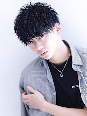 前下がりスウィート無造作マッシュ