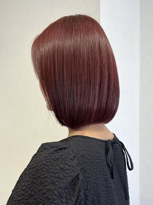 ブリーチなしで出来る暖色カラー♪