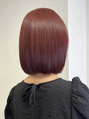 ブリーチなしで出来る暖色カラー♪