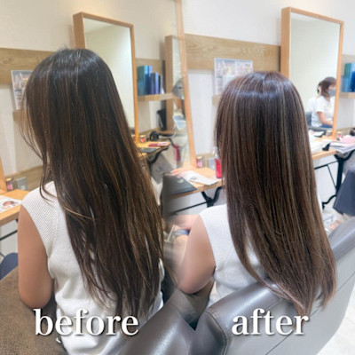 白髪ぼかし細めハイライト30代40代50代【藤沢　藤沢駅】