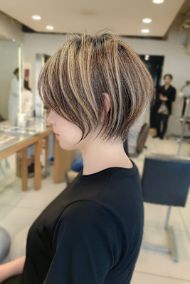 【白髪ぼかしハイライト】×【ショート】小田急相模原